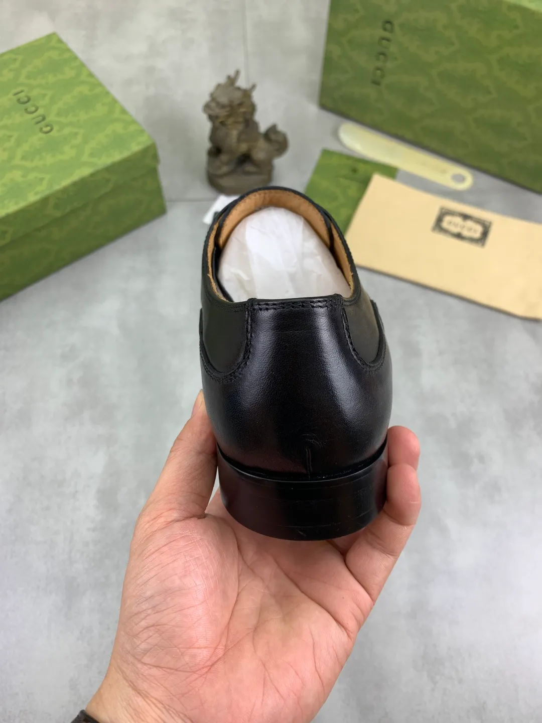 Men's men's shoes 💰P640 [New style] Water dyed cowhide 💰💎💎💎 [Gucci] GUCCI high-end men's formal business leather shoes, original order 1:1! Original imported high-end open-edge beaded calfskin, original metal buckle, imported first-layer cowhide lining for feet. Original high-end outsole, men's shoe size: 39-44 (45 customized) black and brown colors available